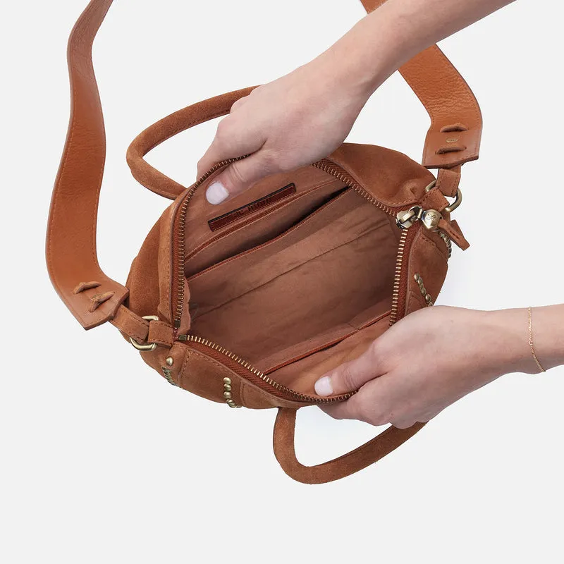 Hobo Bags "Maggie" Suede Crossbody-Caramel