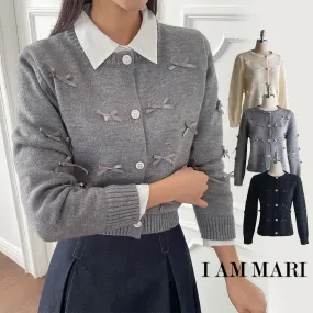 I AM MARI  |Long Sleeves Plain Office Style Elegant Style Cardigans