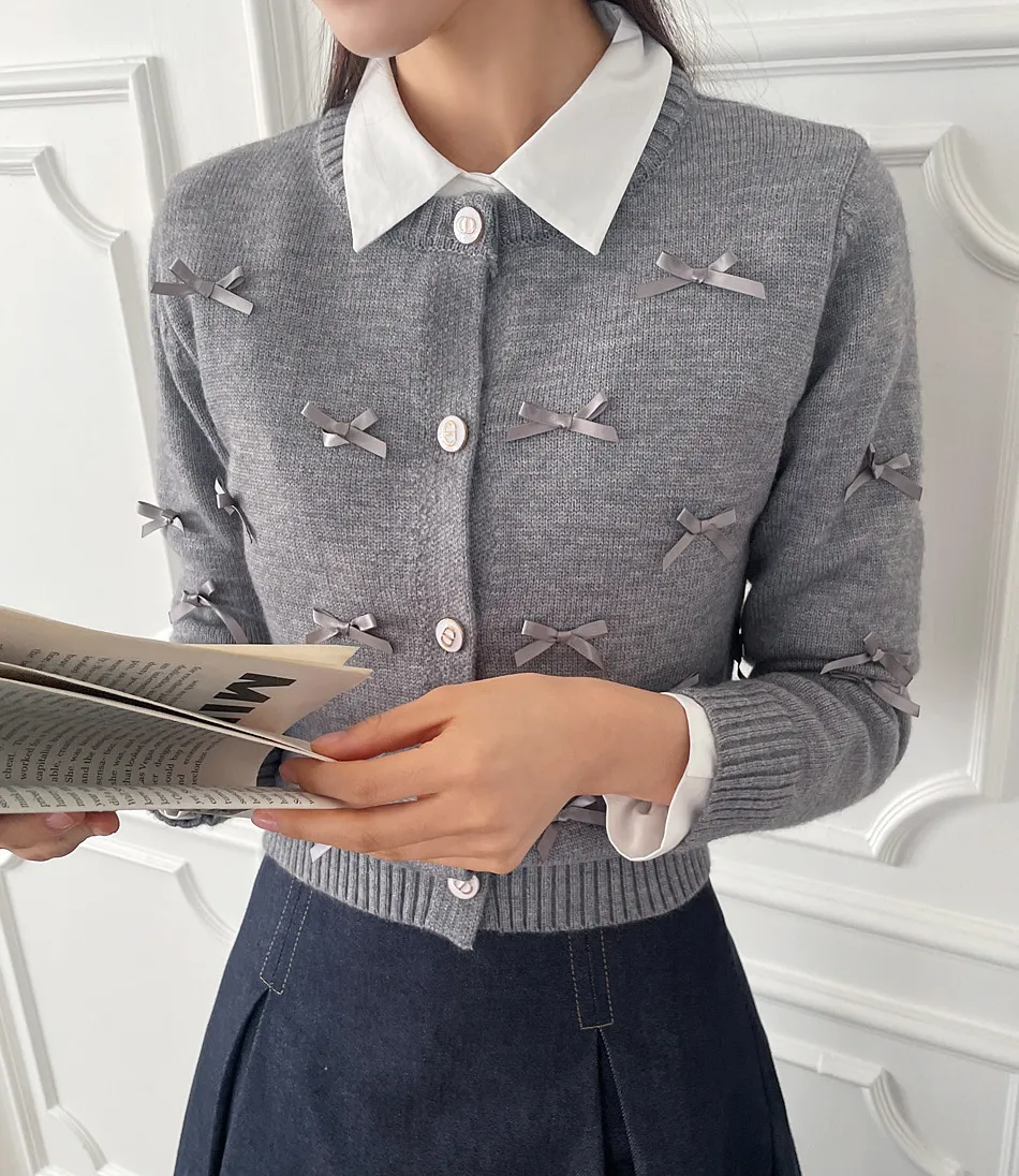 I AM MARI  |Long Sleeves Plain Office Style Elegant Style Cardigans