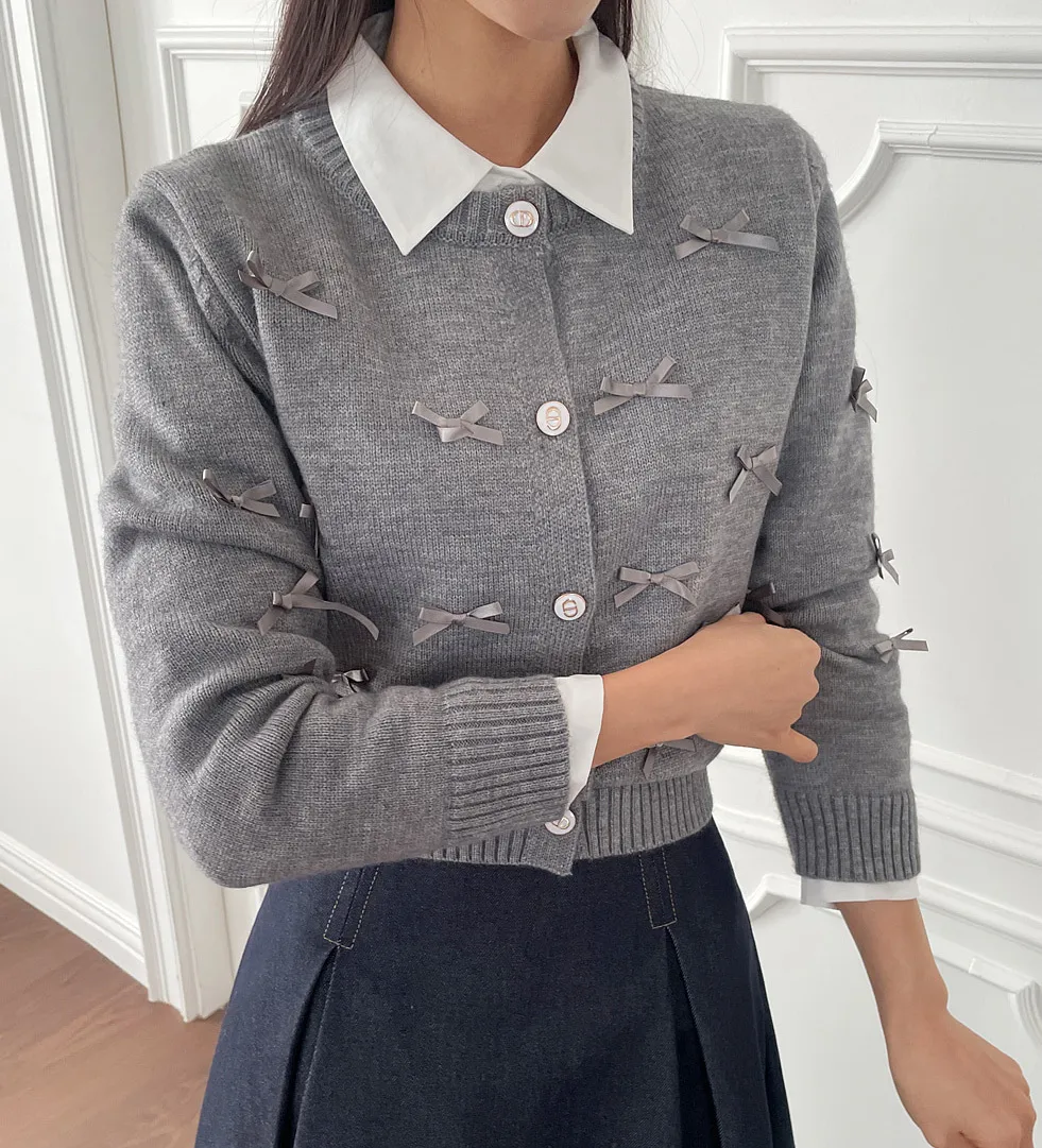 I AM MARI  |Long Sleeves Plain Office Style Elegant Style Cardigans