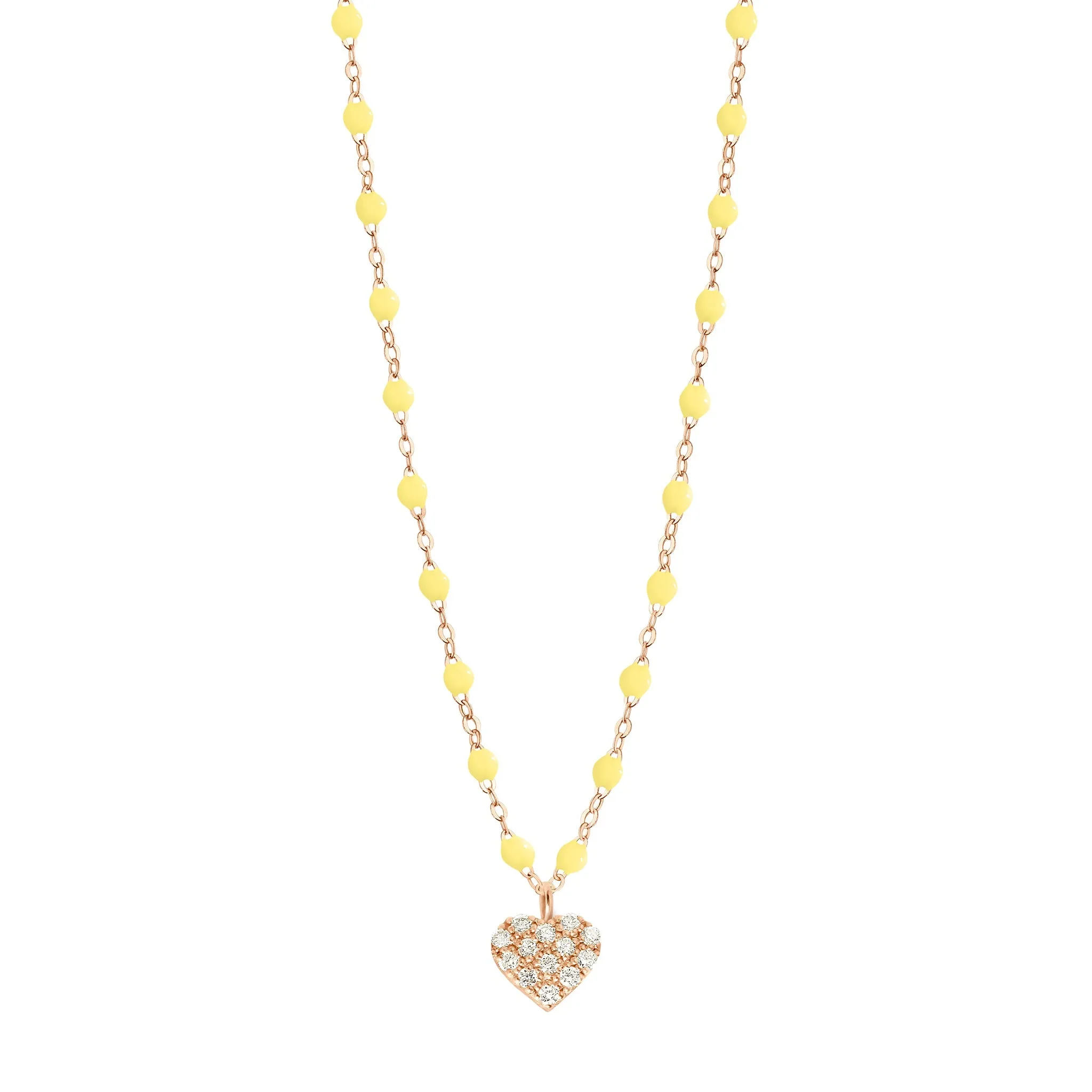 In Love Diamond Necklace, Mimosa, Rose Gold, 16.5