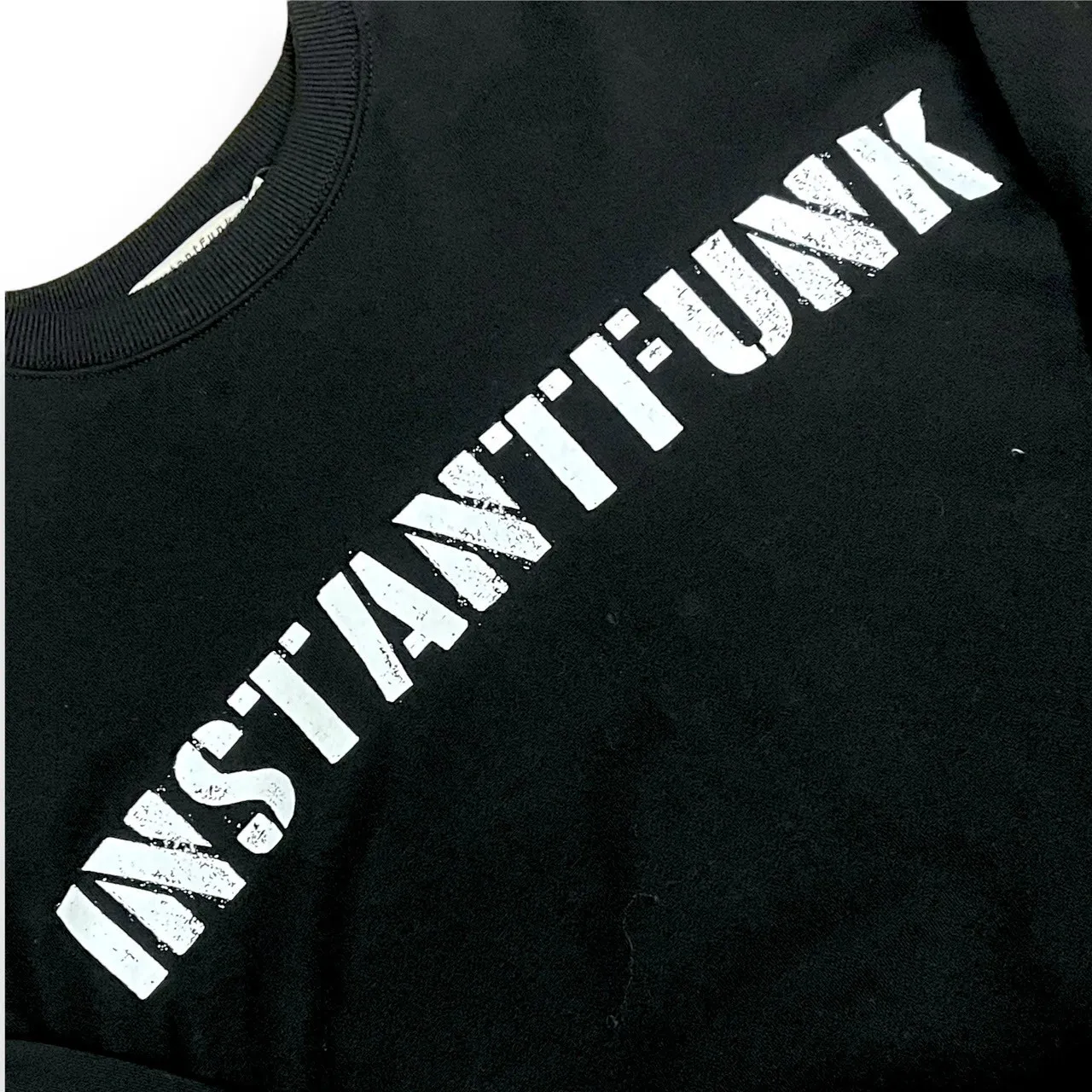 INSTANTFUNK  |Crew Neck Unisex Sweat Street Style Long Sleeves Cotton