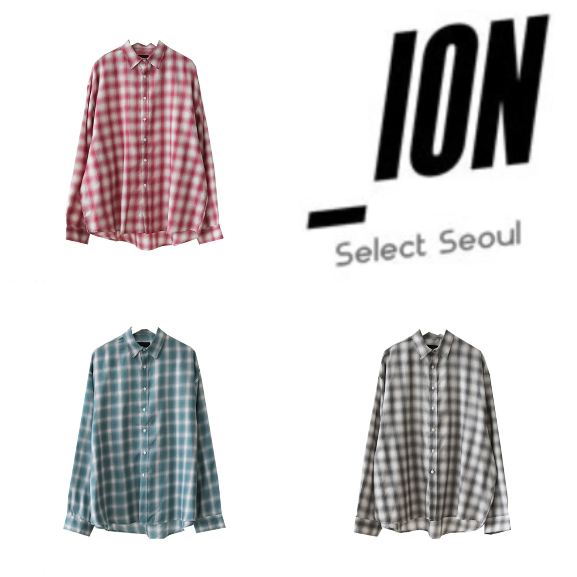 IONSEOUL  |Unisex Street Style Long Sleeves Oversized Shirts