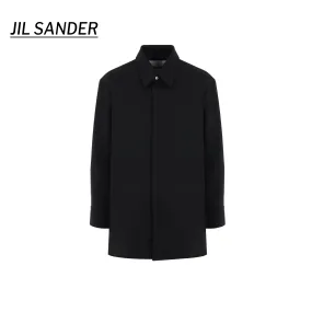 Jil Sander  |Wool Plain Oversized Designers Shirts