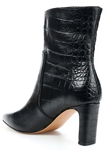 Kaleidoscope Croco Ankle Boots | Grattan