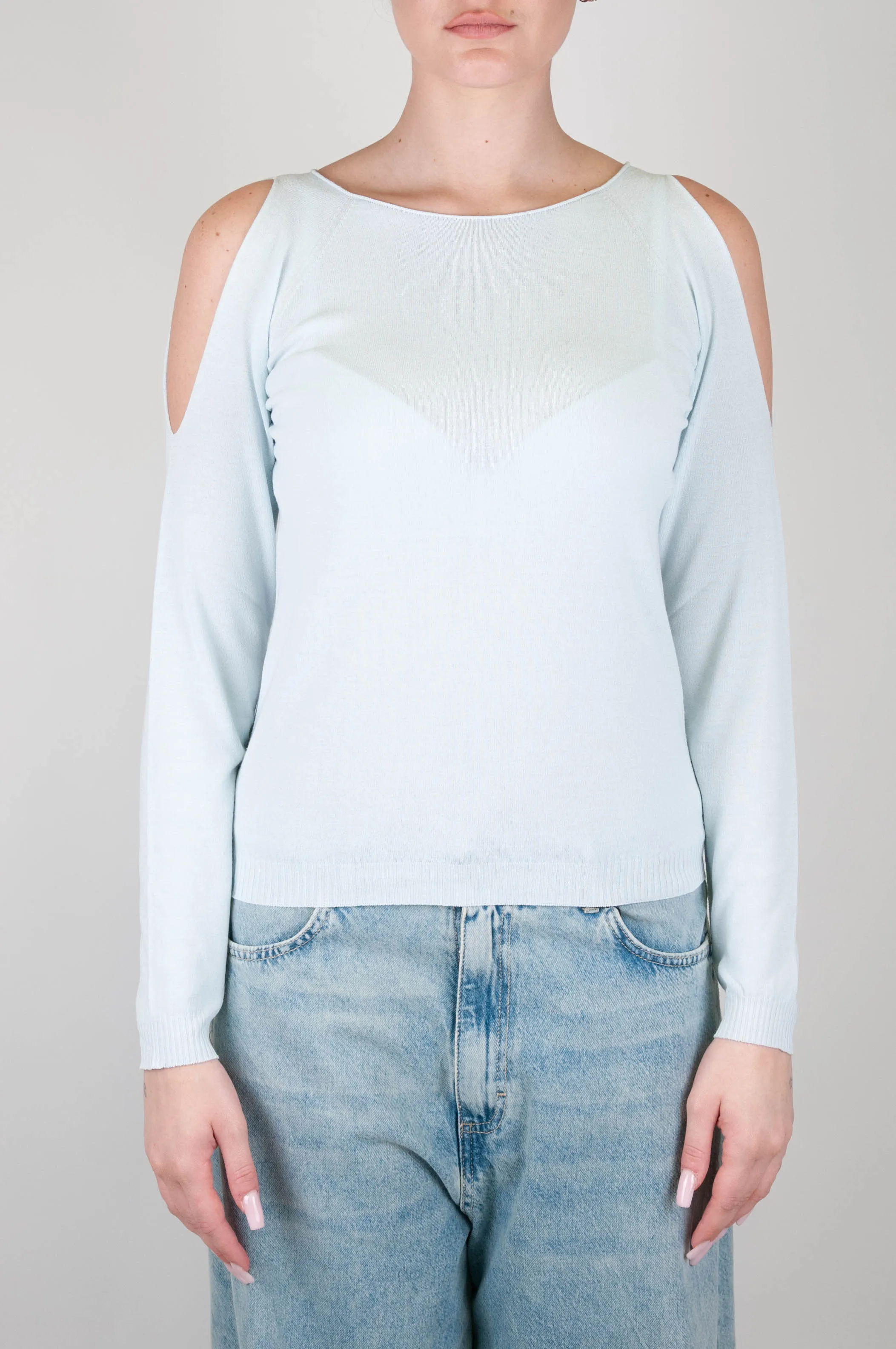 Kontatto - Maglia con fori sulle spalle