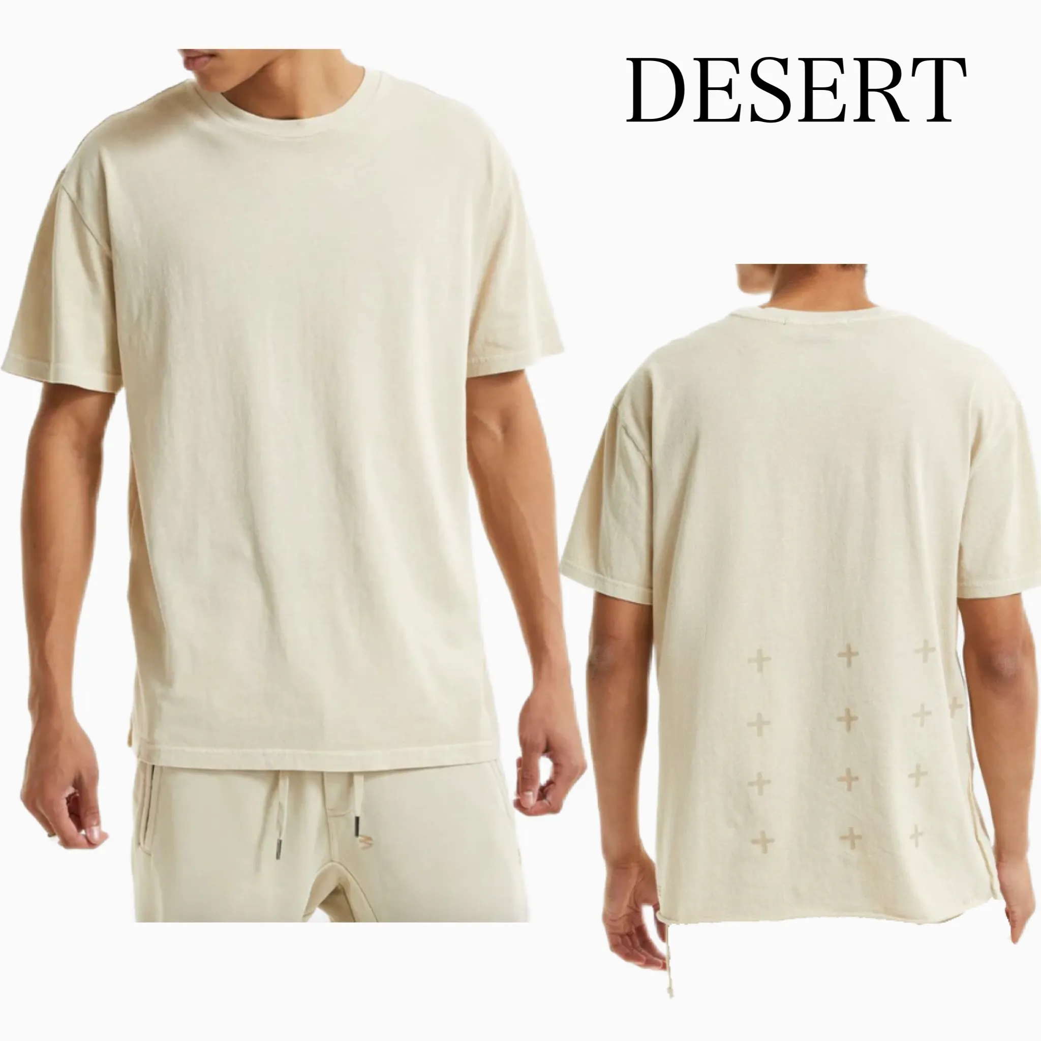 KSUBI  |Crew Neck Street Style Plain Cotton Short Sleeves Oversized