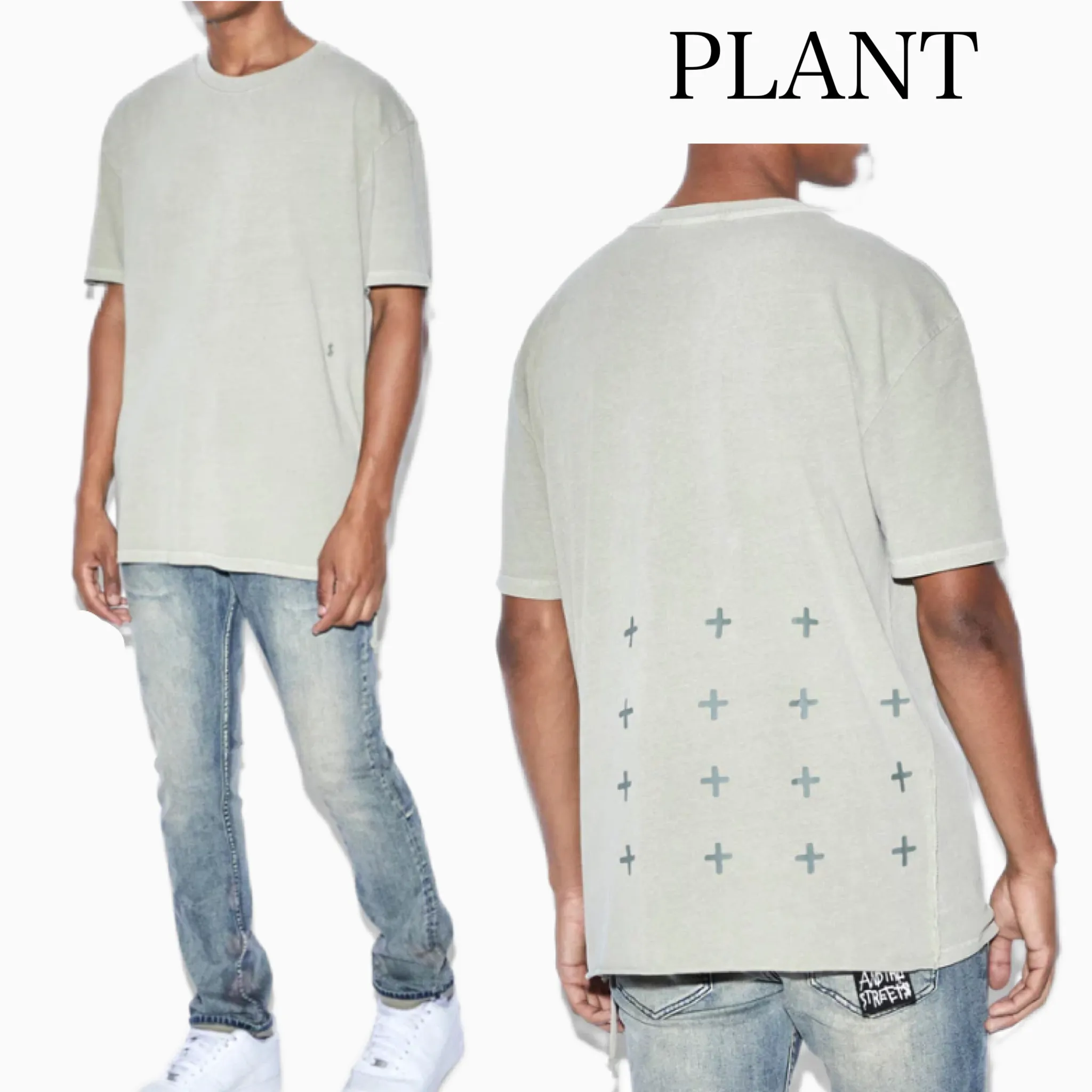 KSUBI  |Crew Neck Street Style Plain Cotton Short Sleeves Oversized