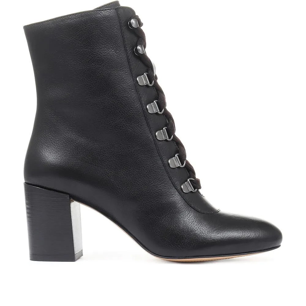 Liana Lace-Up Heeled Ankle Boots - LIANA / 319 203