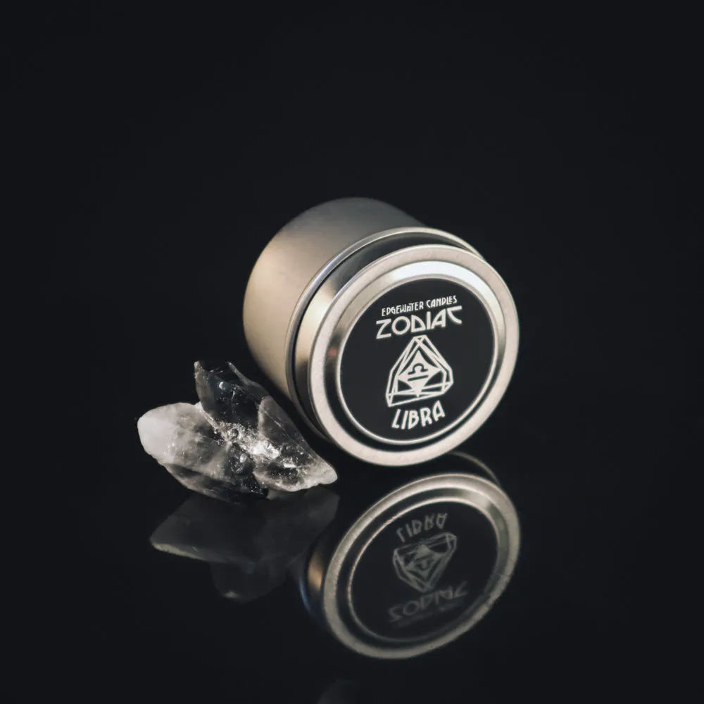 Libra Tin Candle