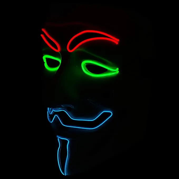 Light up Anonymous Masks