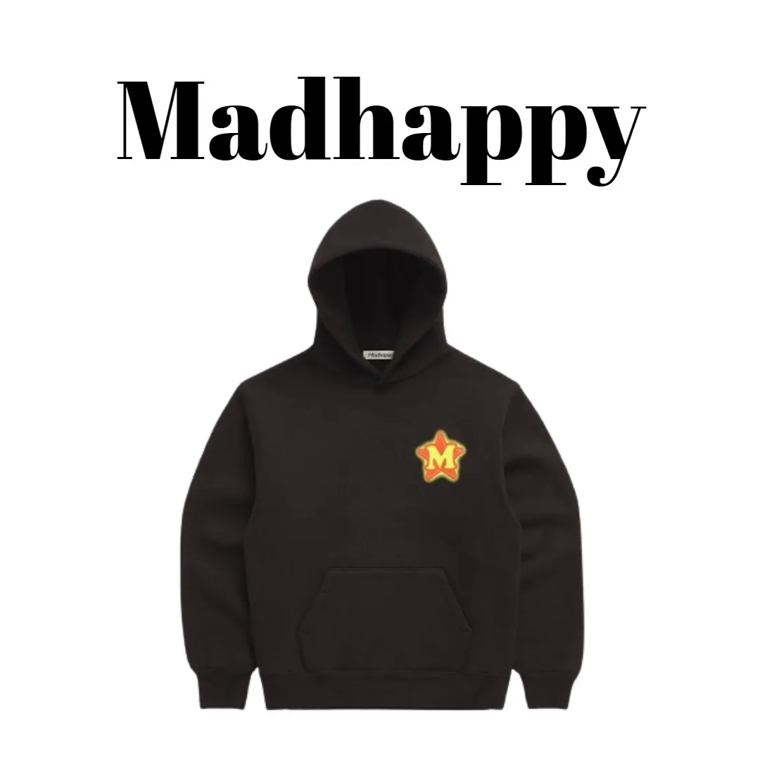 Madhappy  |Star Rib Street Style Long Sleeves Plain Cotton Oversized