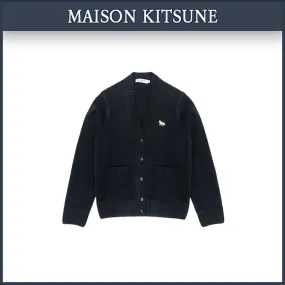 MAISON KITSUNE  |Street Style Logo Cardigans