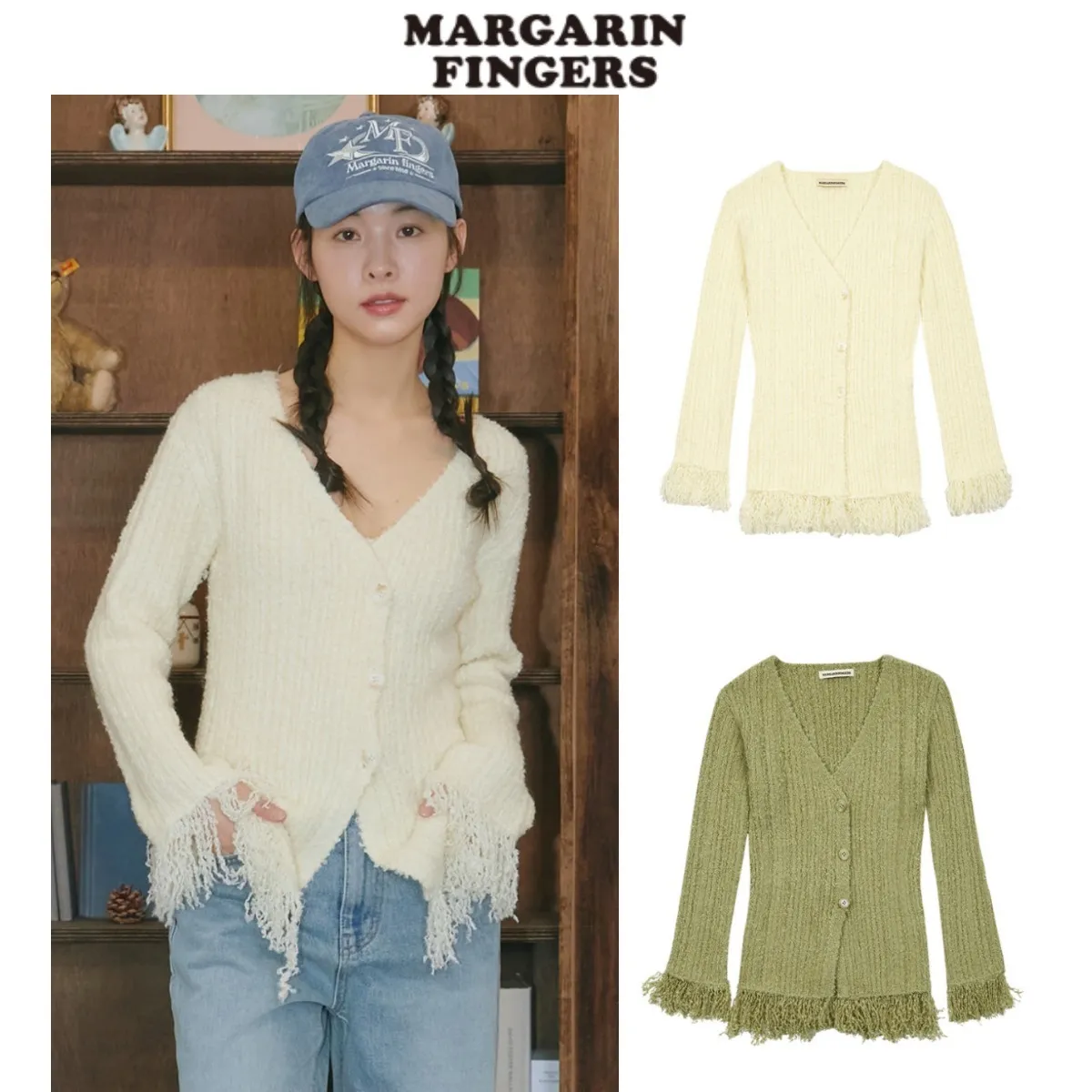 Margarin Fingers  |Street Style Cardigans