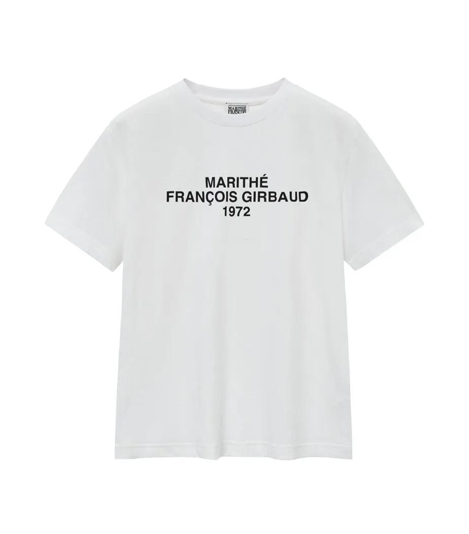 Marithe + Francois Girbaud  |Unisex Street Style U-Neck Plain Cotton Short Sleeves