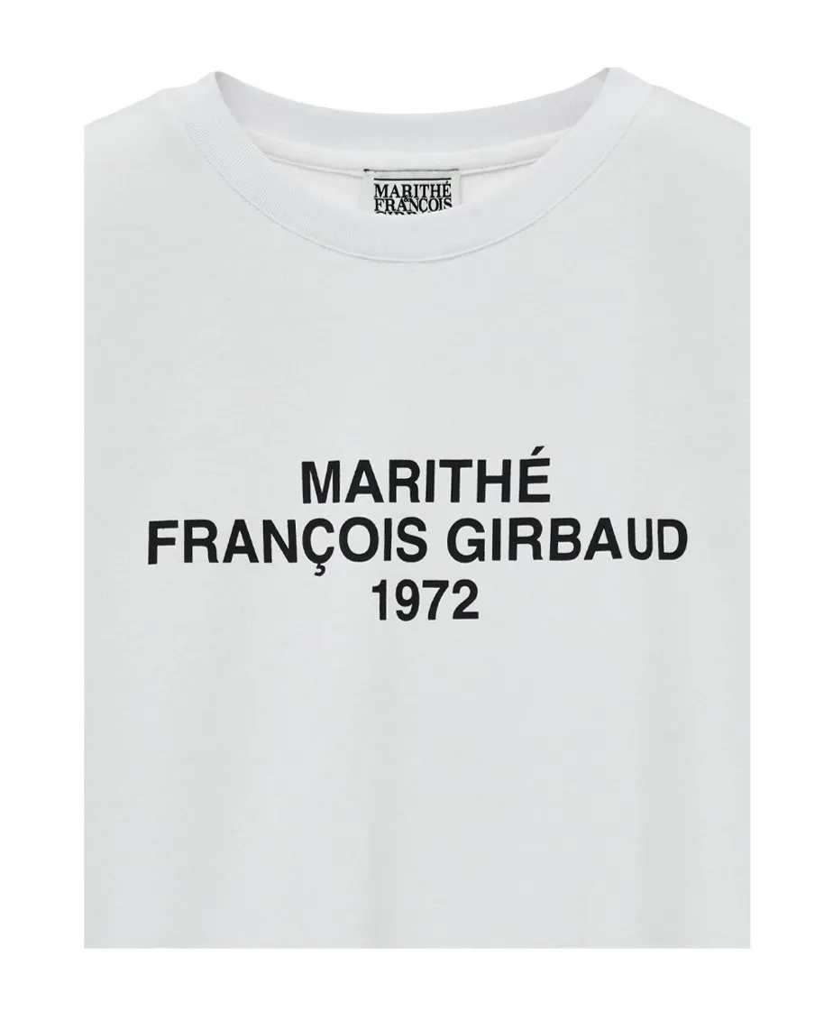 Marithe + Francois Girbaud  |Unisex Street Style U-Neck Plain Cotton Short Sleeves