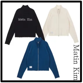 Matin Kim  |Casual Style Street Style Logo Cardigans