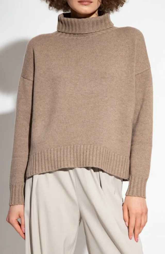 MaxMara  |Casual Style Wool Logo V-neck & Crew neck