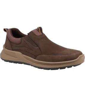 Mens arthur slip-on shoes brown Hush Puppies