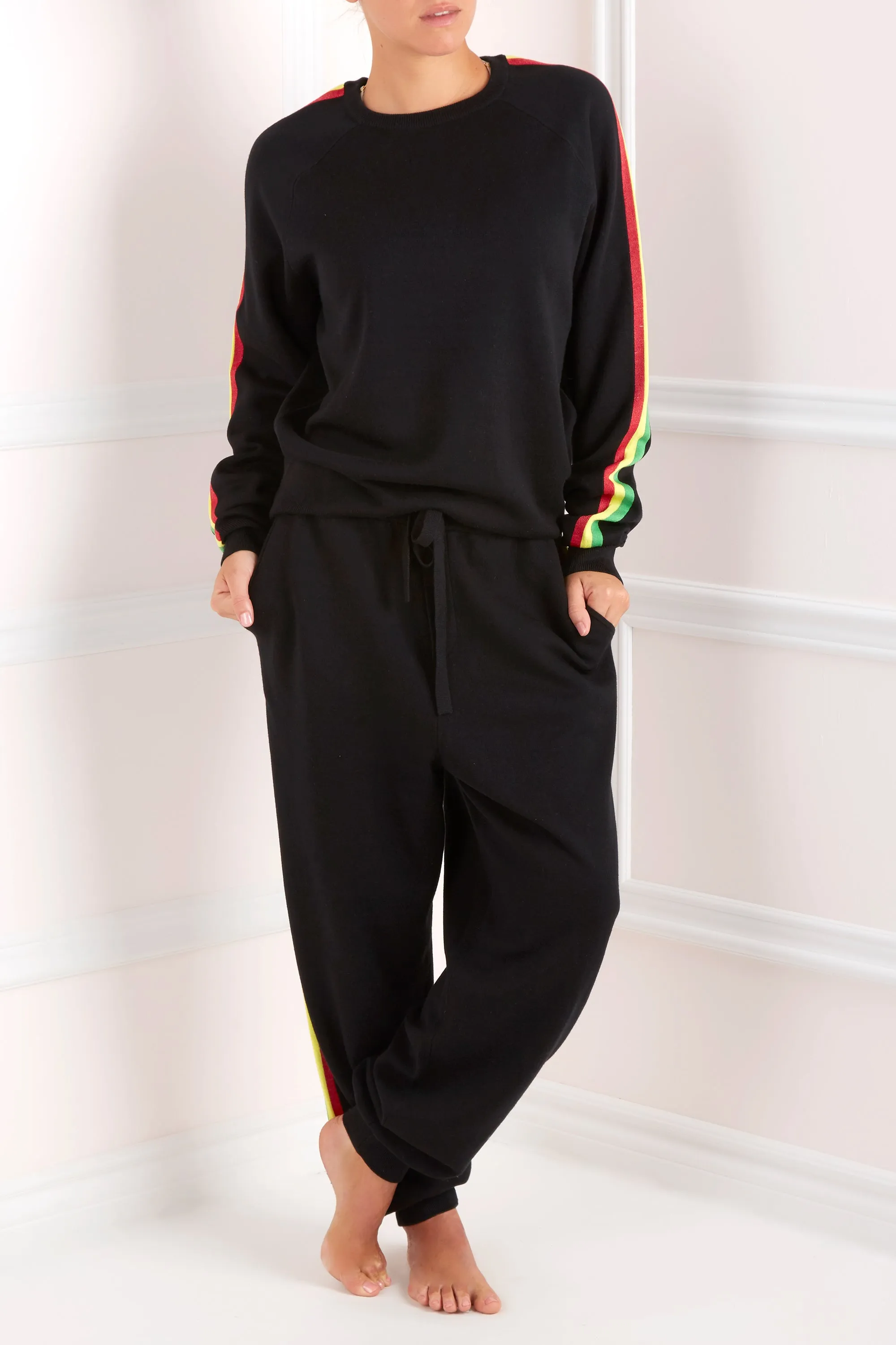 Missy Kingston Silk-Cashmere Tracksuit