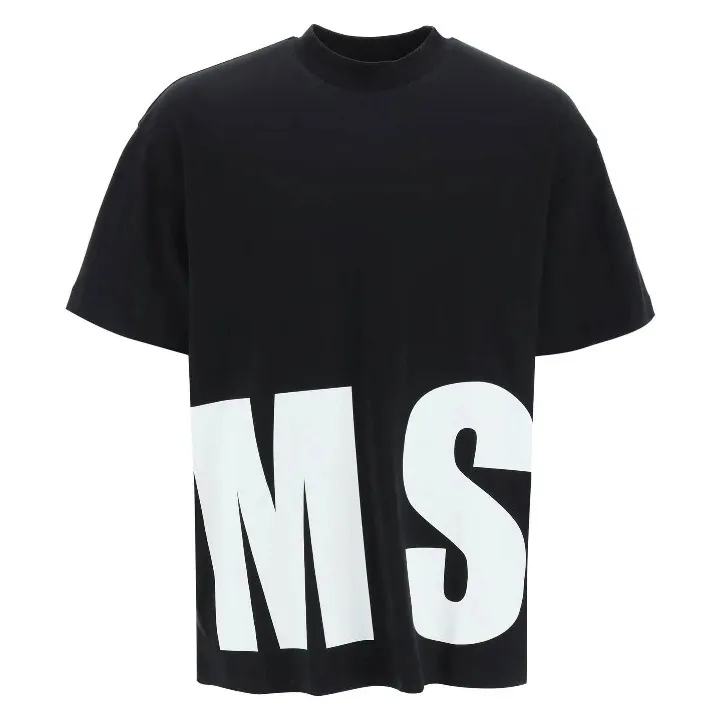 MSGM  |Crew Neck Unisex Street Style Plain Cotton Short Sleeves