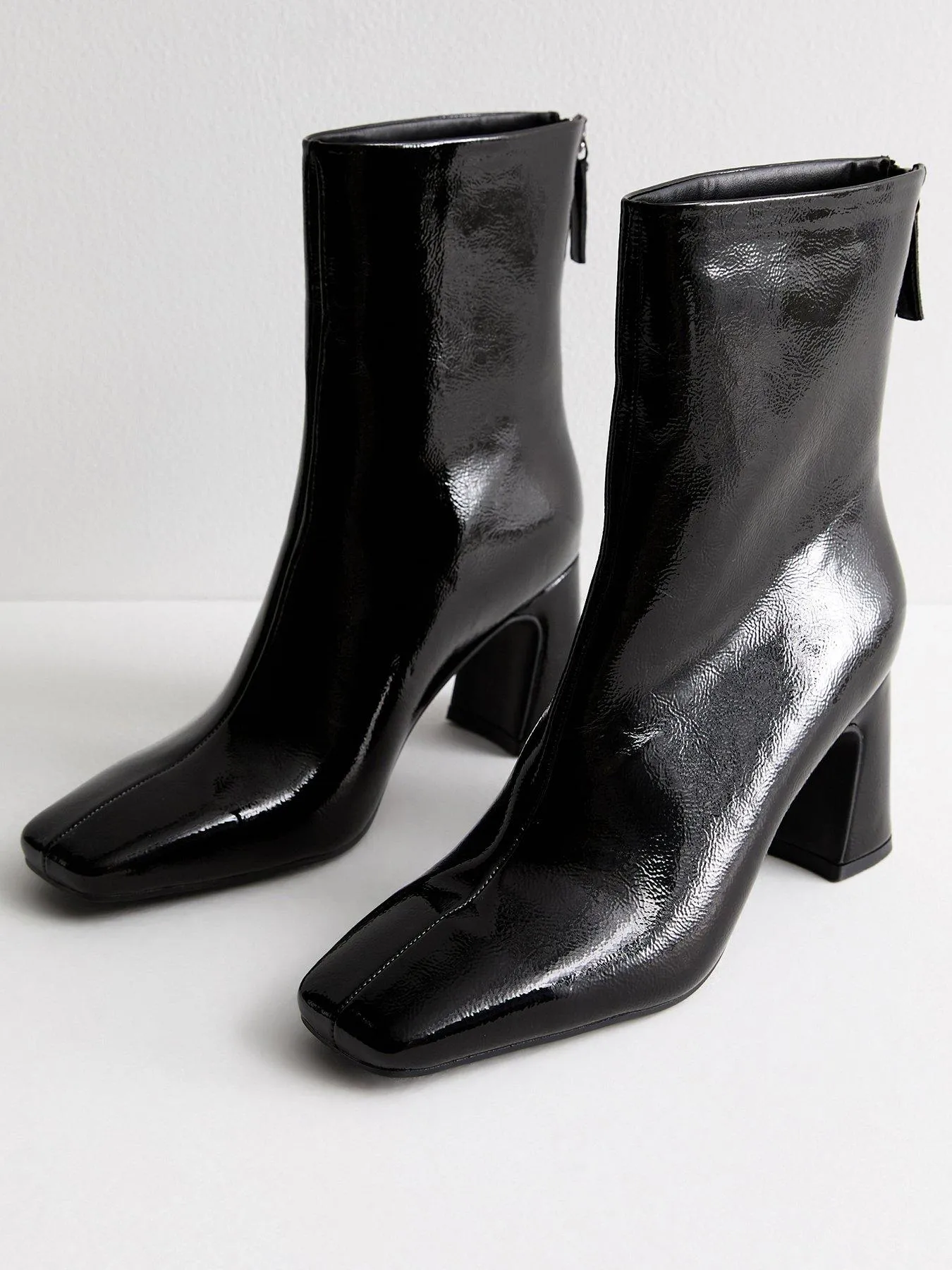 New Look Black Heeled Boots