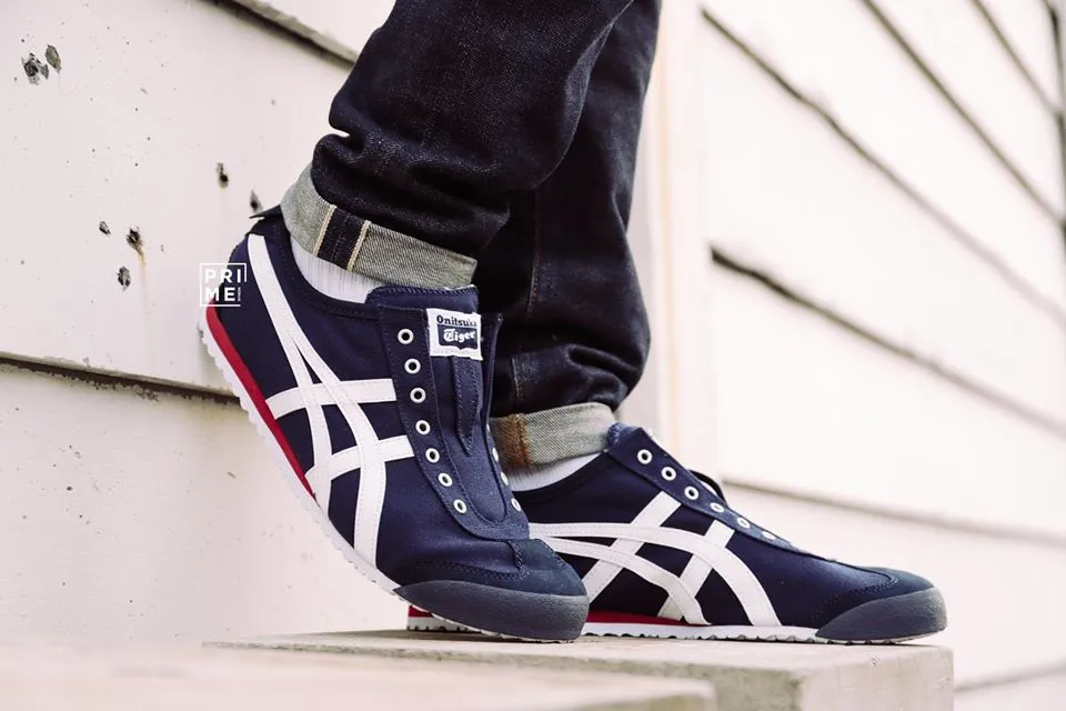 Onitsuka Tiger Mexico66 Slip on Navy/Off White (D3K0N-5099)