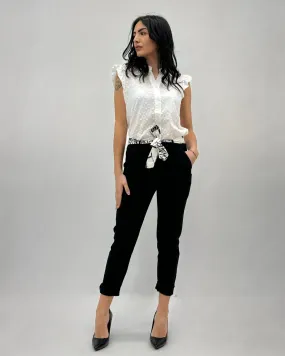Pantaloni con elastico con stampa
