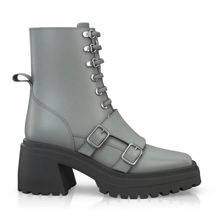 Platform Combat Ankle Boots 58894