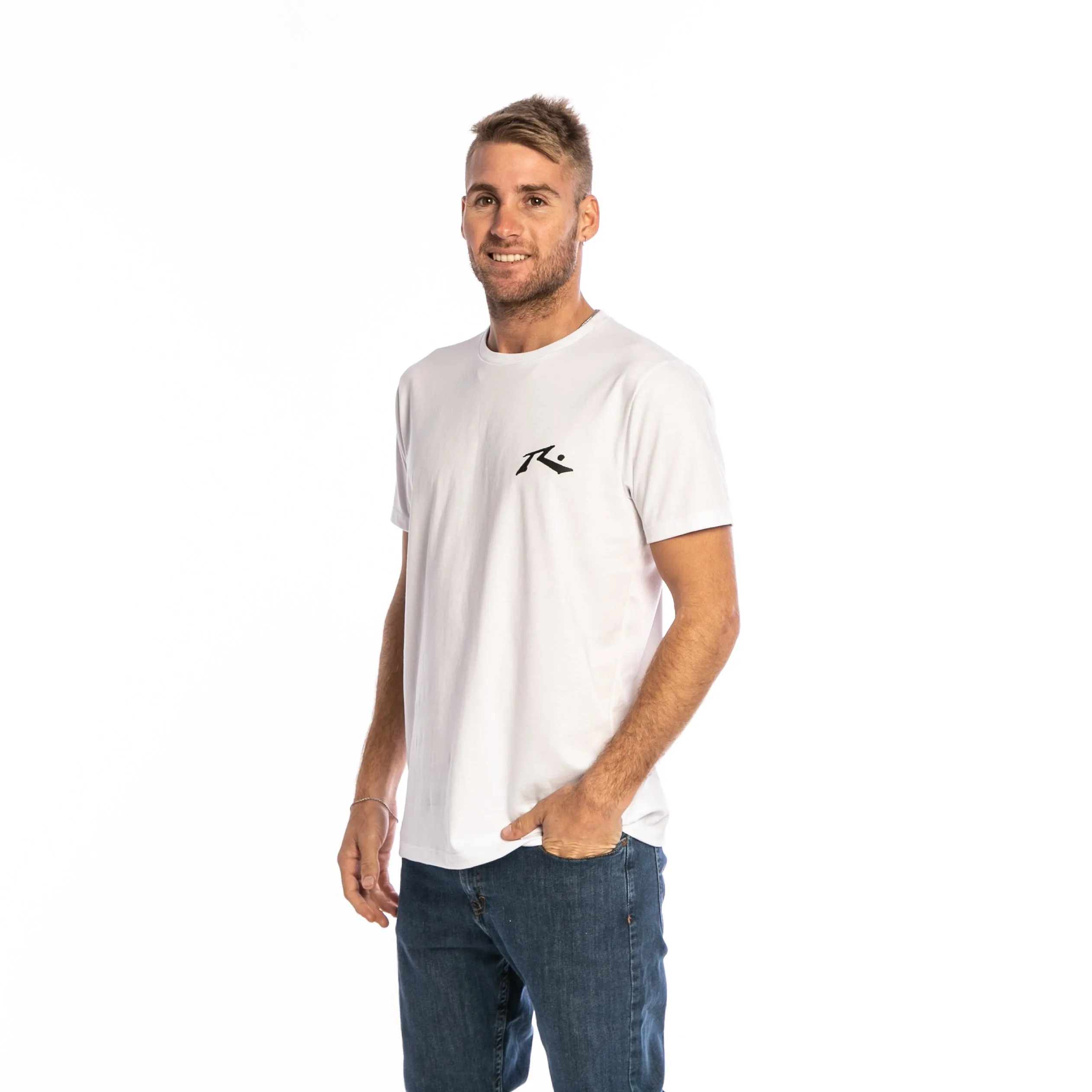Remera Hombre Rusty Competition Blanca