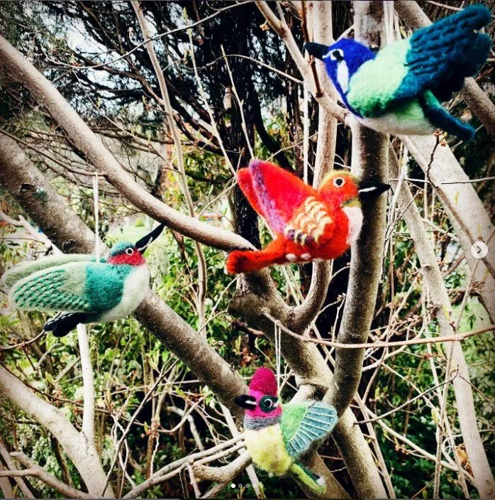 Rufous Hummingbird Felt Ornament