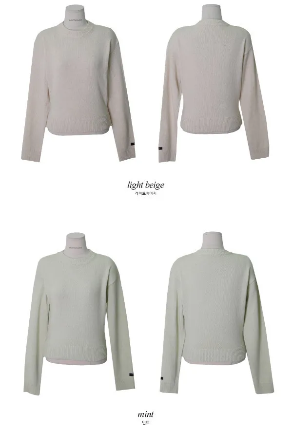 SHOPPERLAND  |Casual Style Wool Nylon Long Sleeves Plain Formal Style