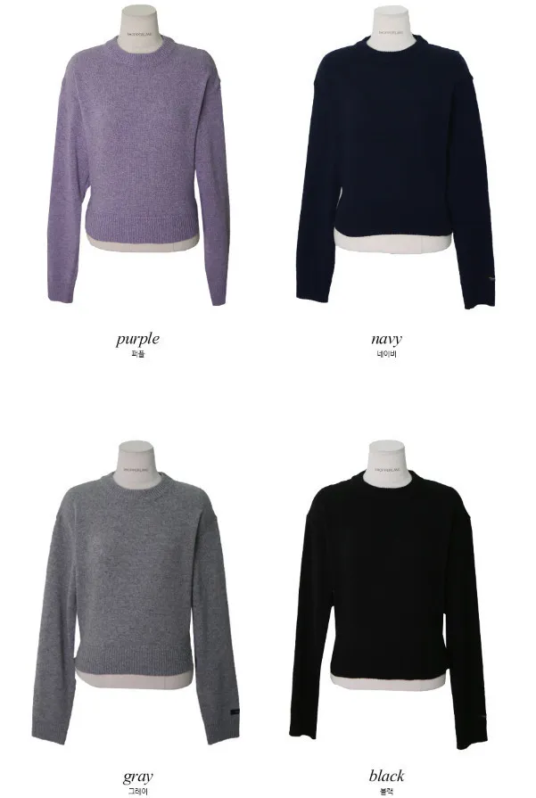 SHOPPERLAND  |Casual Style Wool Nylon Long Sleeves Plain Formal Style