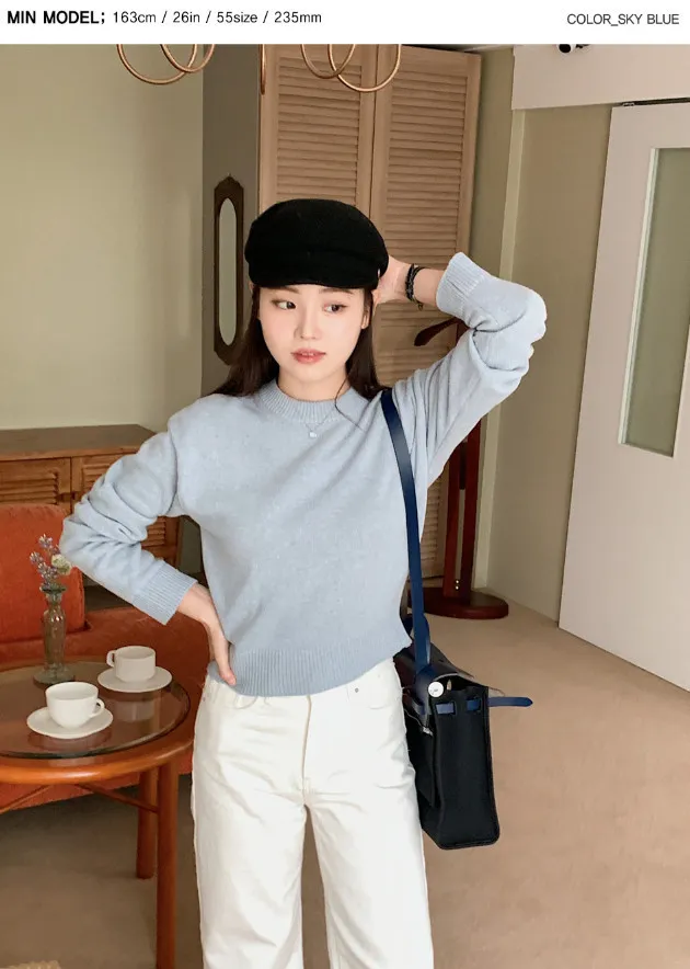 SHOPPERLAND  |Casual Style Wool Nylon Long Sleeves Plain Formal Style