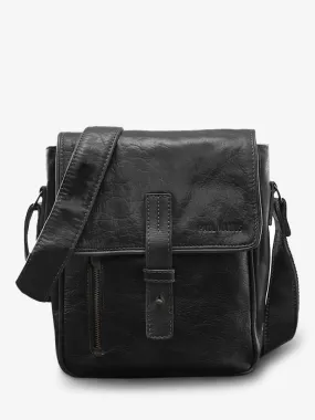 shoulder bags for men Multicoloured,Black - L'Aventurier Oily Black | PAUL MARIUS