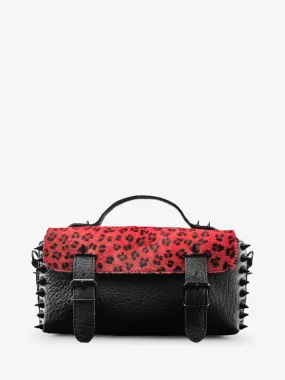 shoulder bags for women Multicoloured,Black,Red - L'Artisane Léopard Black Red | PAUL MARIUS