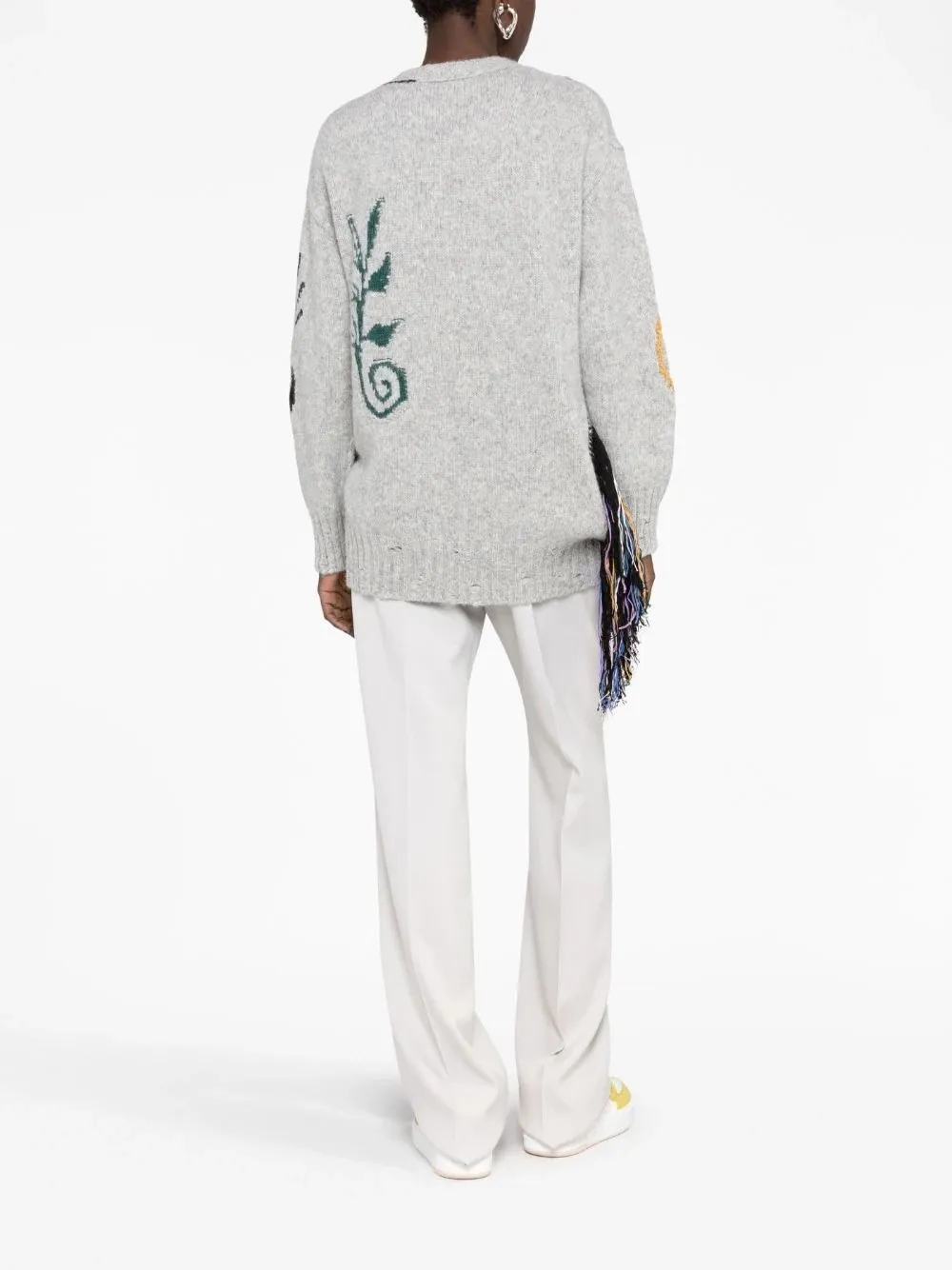 Stella McCartney  |Crew Neck Wool Blended Fabrics Long Sleeves