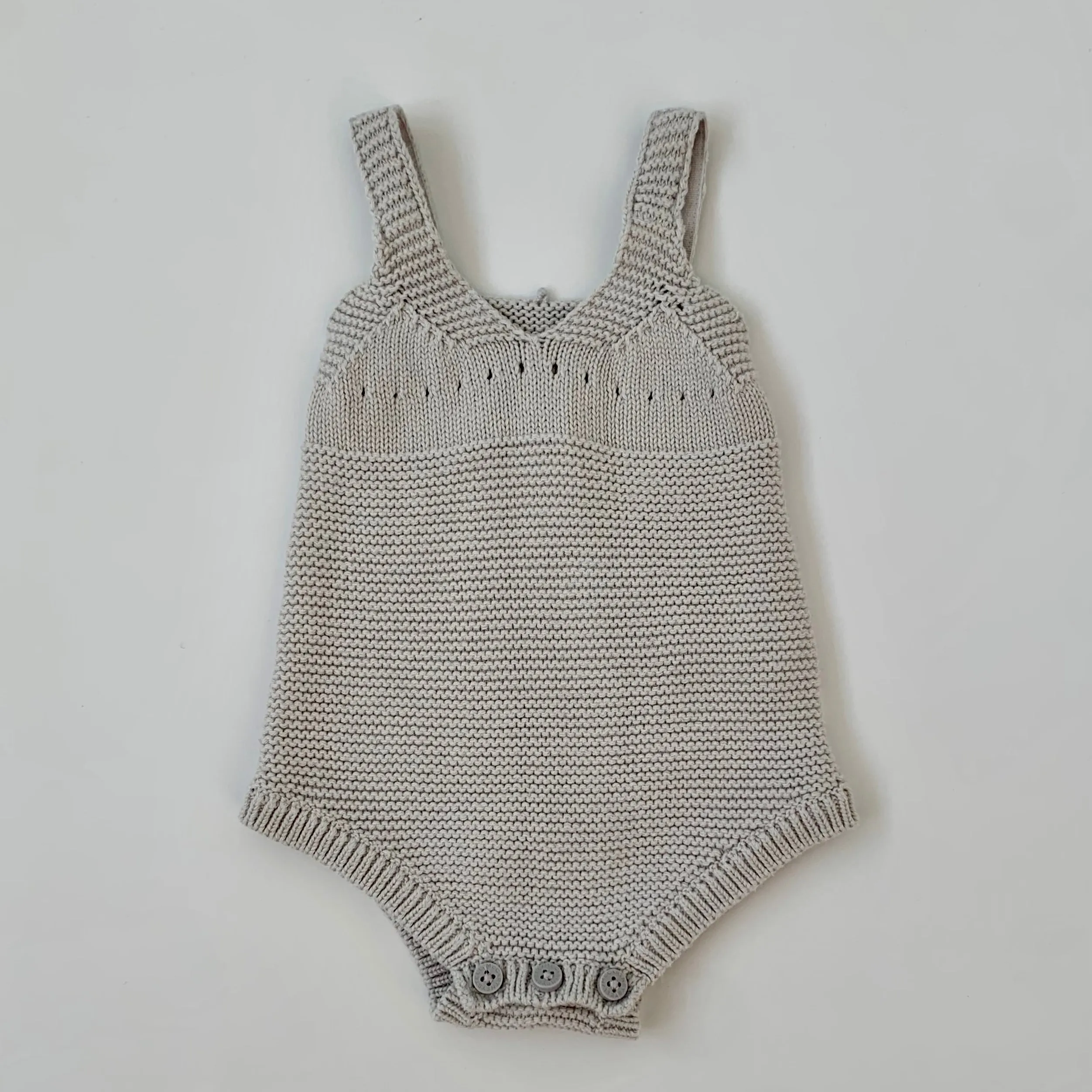 Stella McCartney Grey Cotton Dog Romper: 3 Months