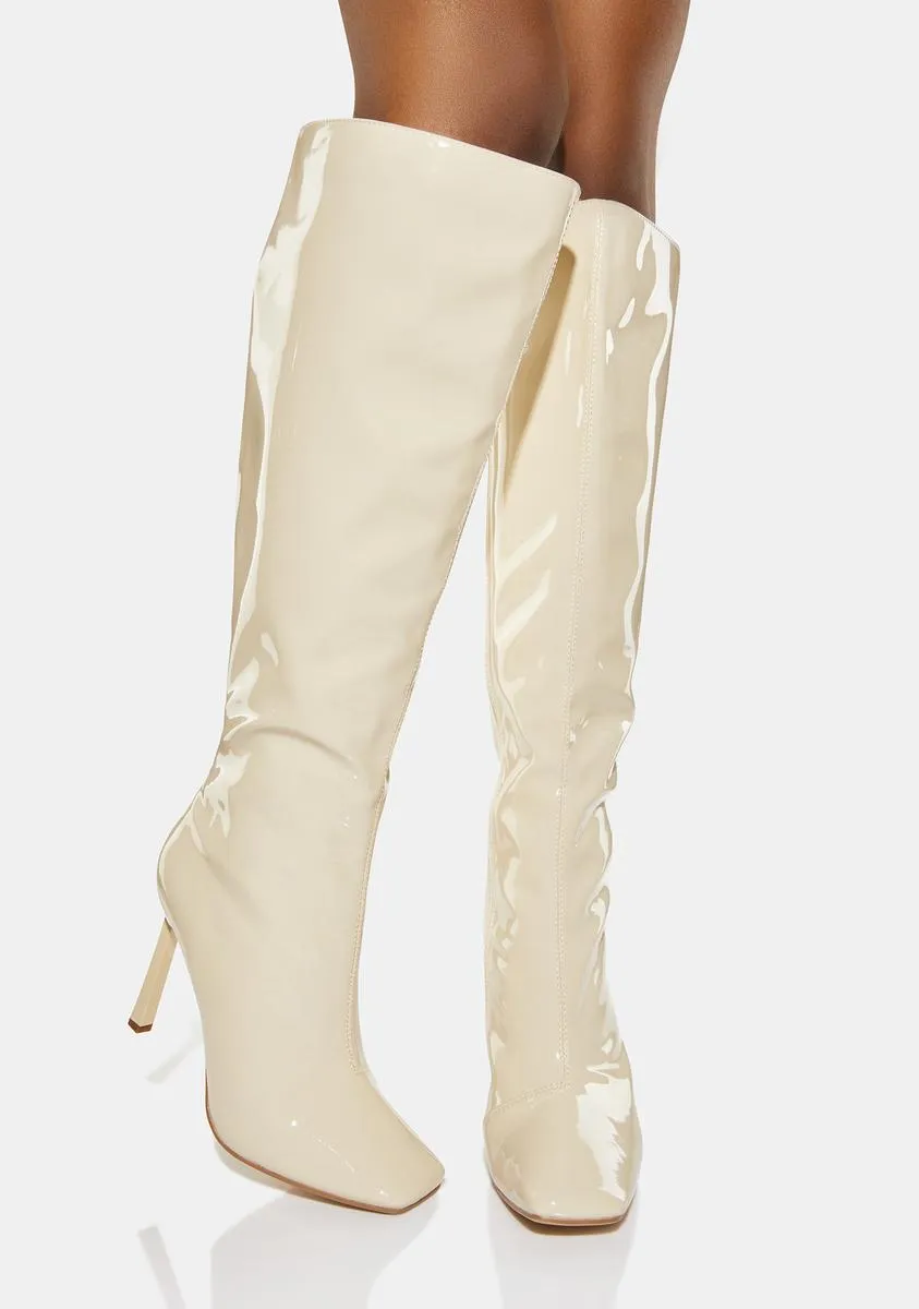 Straight Shooter Knee High Boots-