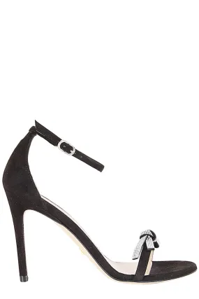 Stuart Weitzman Bow Detailed Strappy Heeled Sandals