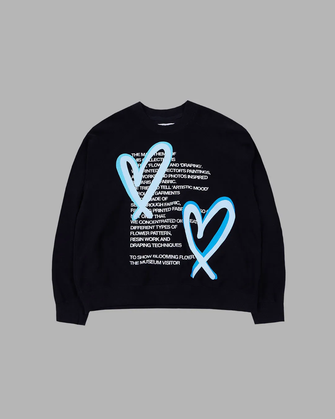 THE MUSEUM VISITOR  |Heart Unisex Street Style Long Sleeves Oversized Logo