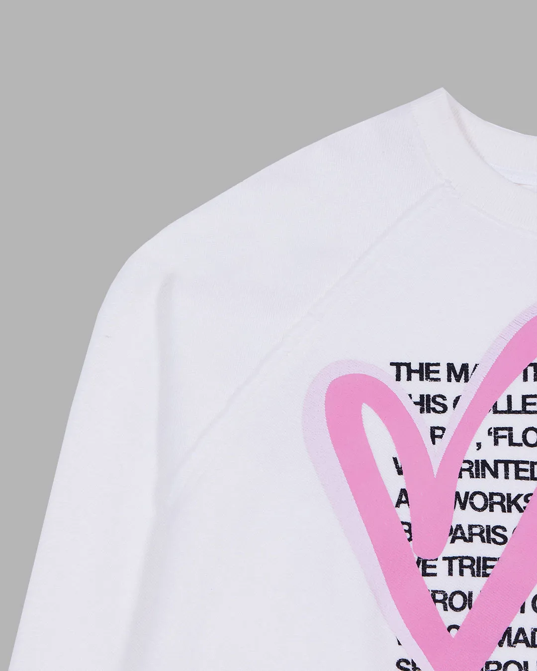 THE MUSEUM VISITOR  |Heart Unisex Street Style Long Sleeves Oversized Logo