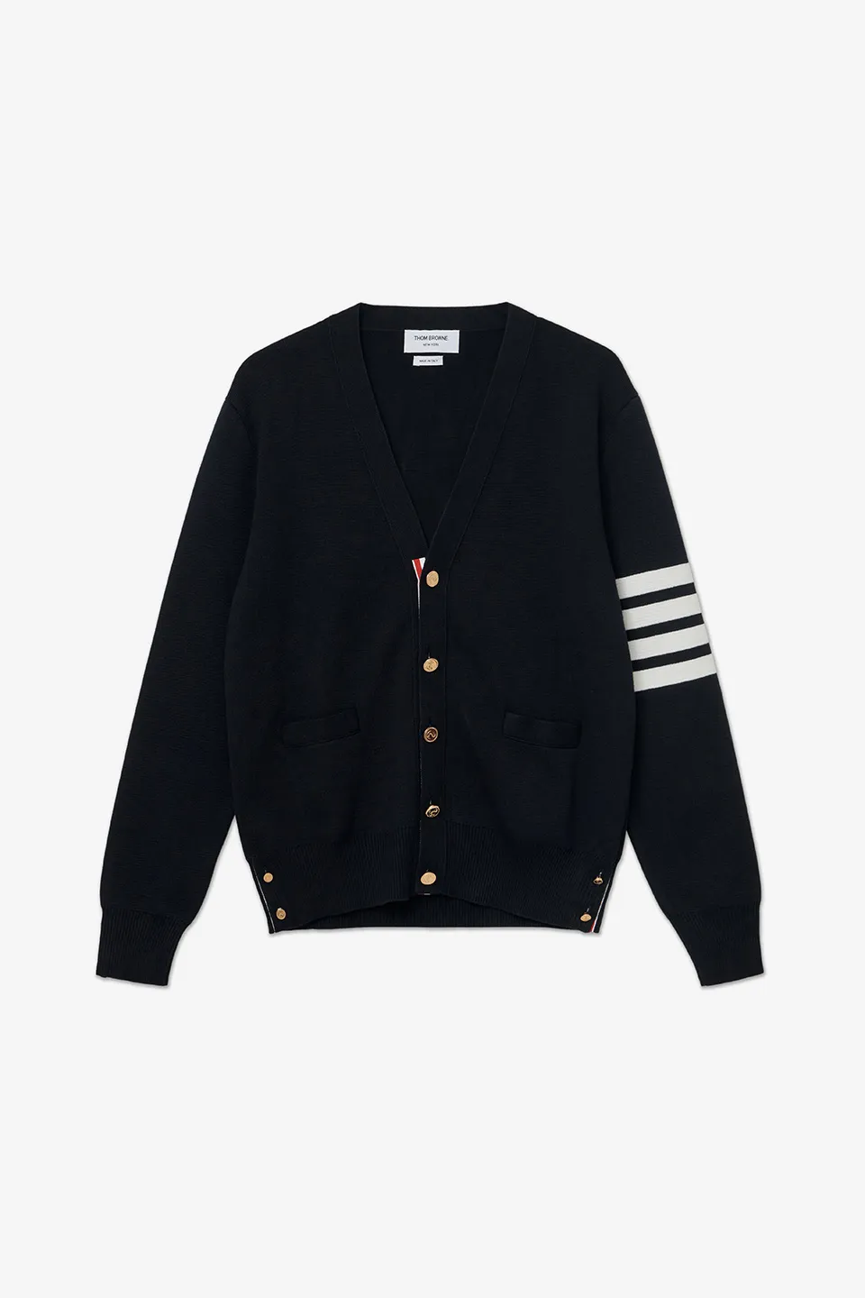 THOM BROWNE  |Stripes Street Style Plain Logo Designers Cardigans