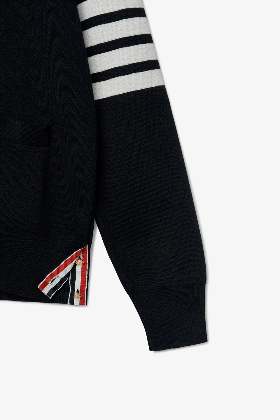 THOM BROWNE  |Stripes Street Style Plain Logo Designers Cardigans