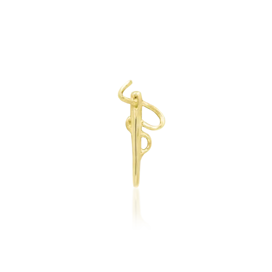 threadless: Needle and Thread End in Gold