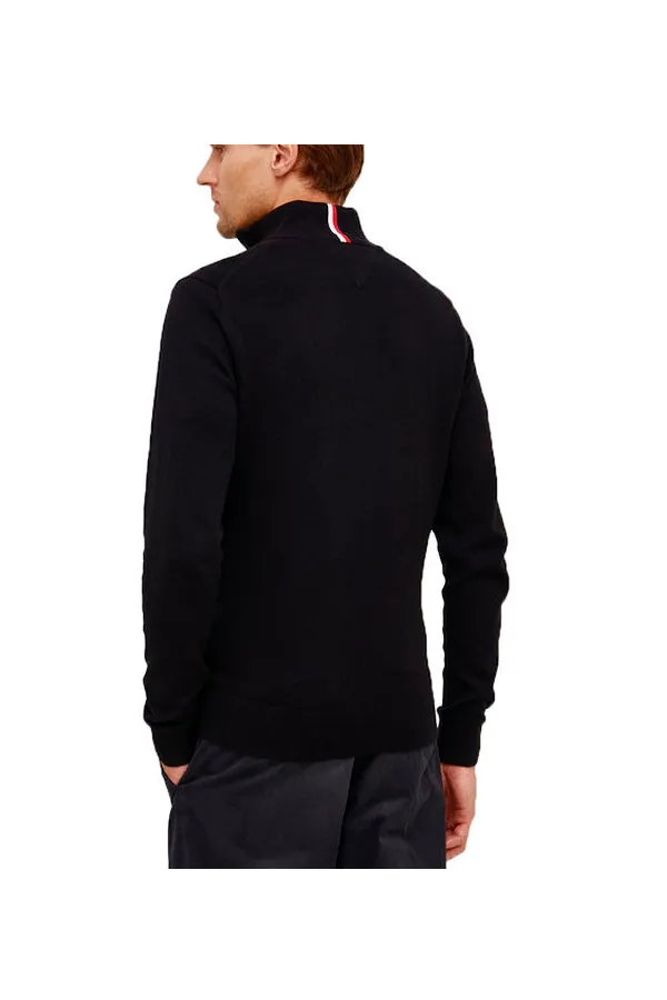 Tommy Hilfiger Cashmere Pima 1/4 Zip Black