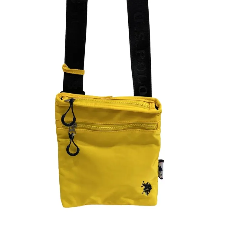 U.S. POLO ASSN BIUB55678 BigFork Crossbody Tracolla Uomo In Nylon Giallo