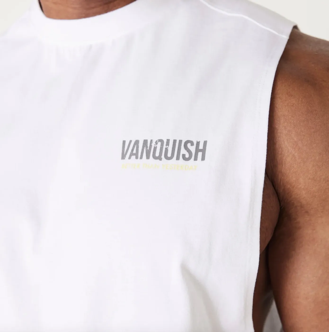 VANQUISH FITNESS  |Unisex Street Style Plain Cotton Oversized Logo Workout