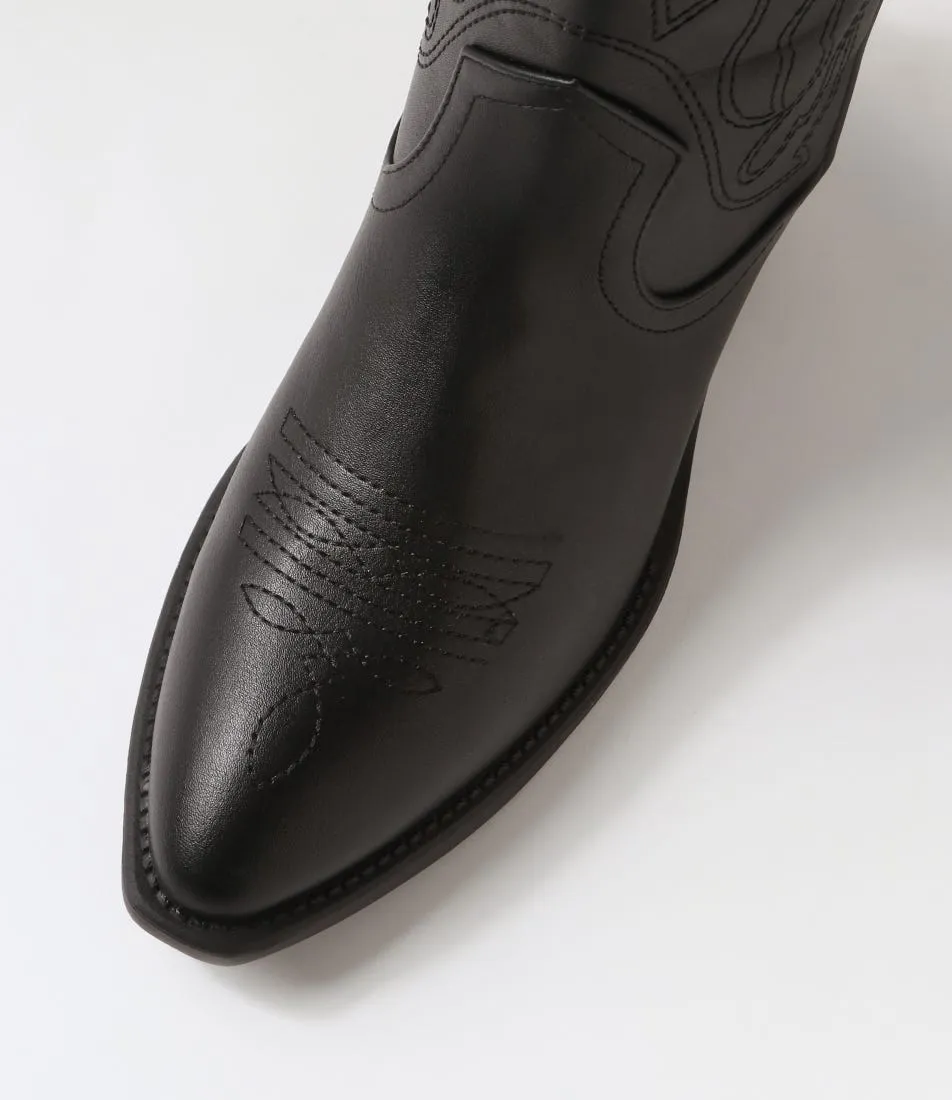 VERALI Howdy Black Ankle Boots