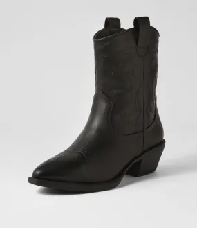 VERALI Howdy Black Ankle Boots